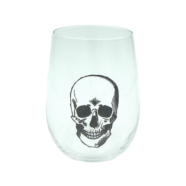 Glass Skull Tumbler Jella Unique Art 752