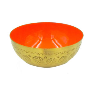 Small Orange Bowl Jella Unique Art 753