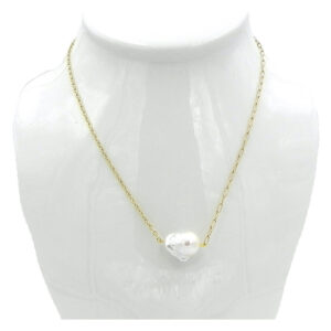 Delicate Baroque Pearl Simplicity Chain