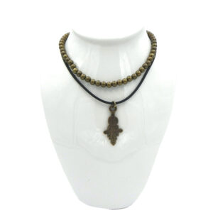 Ethiopian Cross Bohemian Layered Lux Necklace
