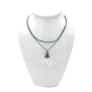 BeJeweled Bee and Dual-Strand Necklace