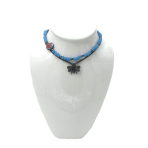 Layered Luxury Bedazzled Bee and Bright Blue Accents