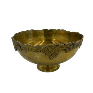 Vintage Brass Pedestal Bowl