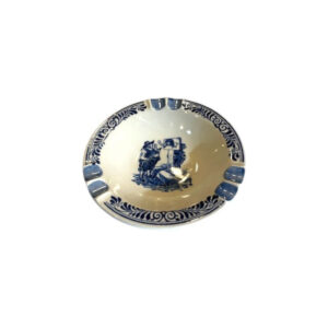 Vintage Dutch Delft Blue Porcelain Ashtray-Troost Tobacco