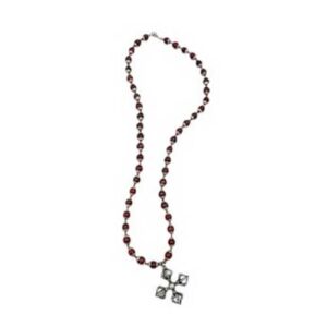 Crimson Harmony Carnelian Double Dorje Necklace