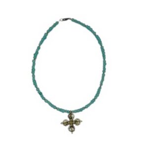 Double Dorje Sea Glass Necklace