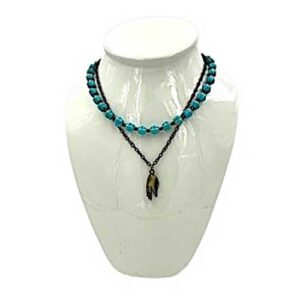 Azure Guardian Hamsa Necklace