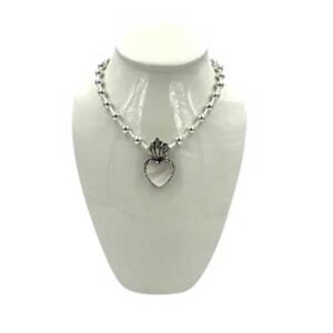 Sacred Heart Pearl Necklace