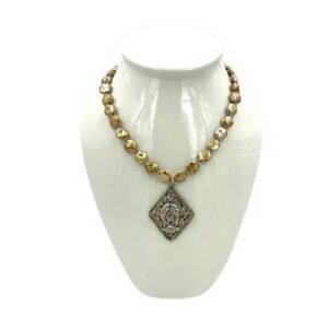 Golden Tide Pendant Necklace