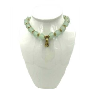 Rebirth Necklace-Sea Glass and Cicada