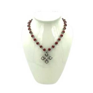 Crimson Coral Dorje Enlightenment Necklace