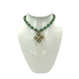 Turquoise and Brass Enlightenment Necklace
