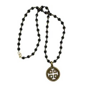 Protector Power Black Onyx Brass Talisman