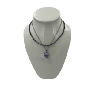 Layered Amethyst Acorn Harmony Necklace