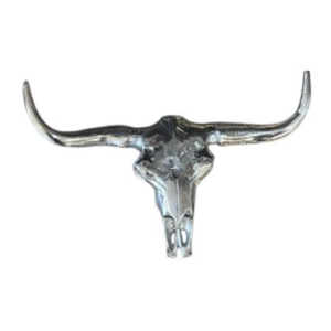 Sleek Longhorn Skull Sculpture